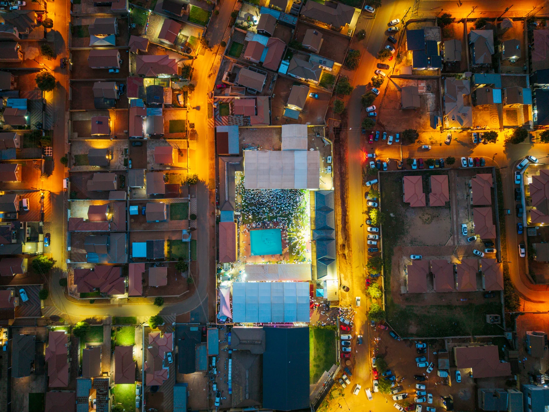 Aerial event photography