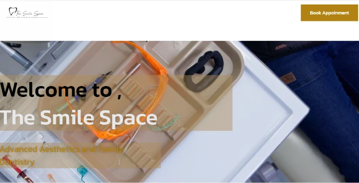 The Smile Space website example
